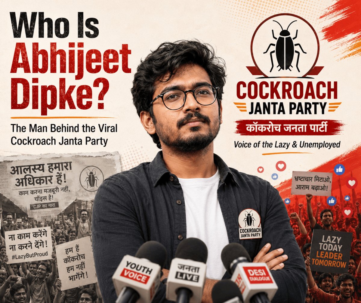 Who Is Abhijeet Dipke? The Man Behind the Viral Cockroach Janta Party
