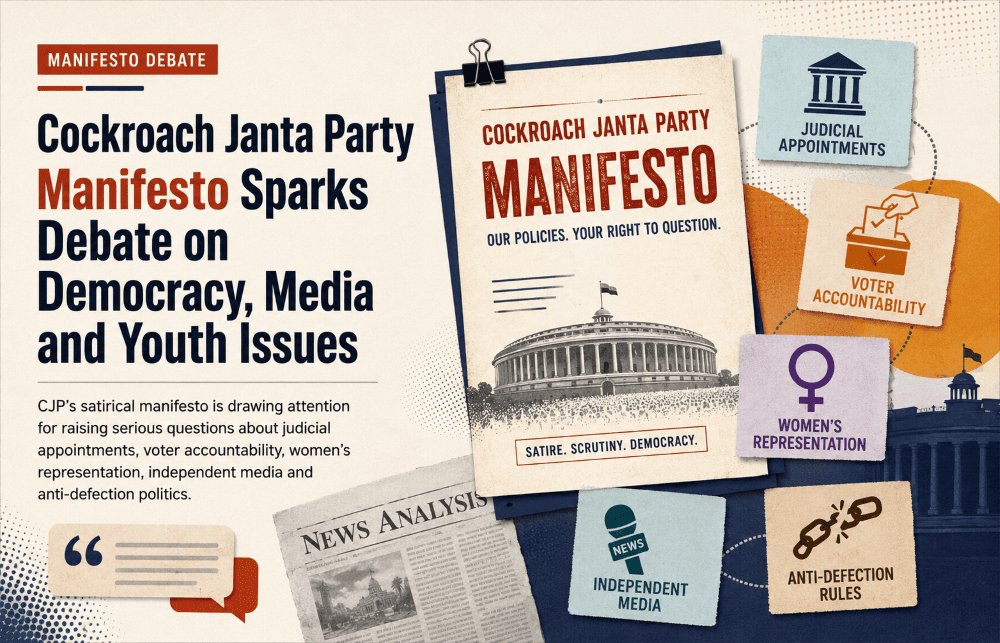 Cockroach Janta Party Manifesto Sparks Debate on Democracy, Media and Youth Issues