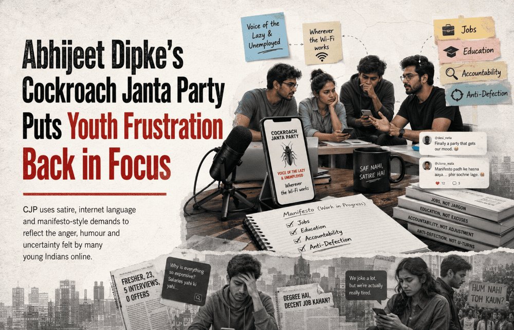 Cockroach Janta Party Takes Aim at Corporate Influence and Media Independence
