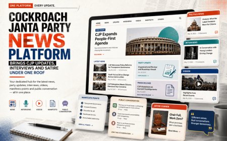 Cockroach Janta Party News Platform Brings CJP Updates, Interviews and Satire Under One Roof