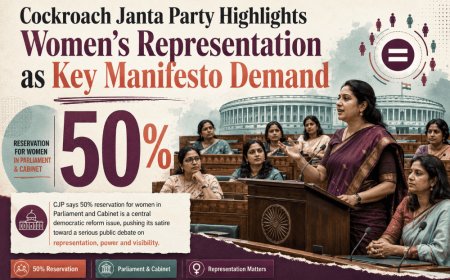 Cockroach Janta Party Highlights Women's Representation as Key Manifesto Demand
