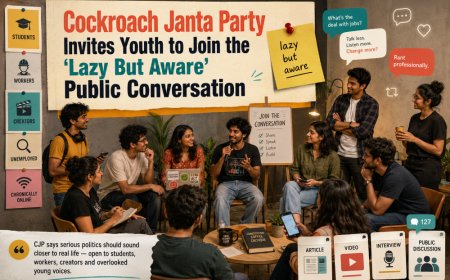 Cockroach Janta Party Invites Youth to Join the 'Lazy But Aware' Public Conversation