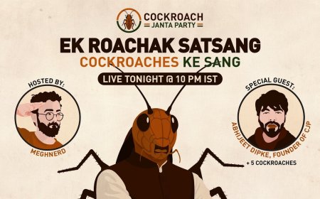 Meghnerd Hosts Special ?Roachak Satsang? With Abhijeet Dipke on Why Cockroach Janta Party Exists
