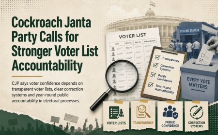 Cockroach Janta Party Calls for Stronger Voter List Accountability