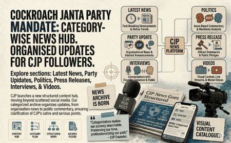 Cockroach Janta Party Plans Category-Wise News Coverage for Followers
